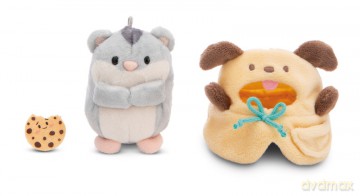 NICI mymochi przytulanka Chomik Shai z kostiumem pieska i ciasteczkiem 8cm z zawieszką