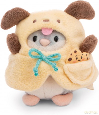 NICI mymochi przytulanka Chomik Shai z kostiumem pieska i ciasteczkiem 8cm z zawieszką