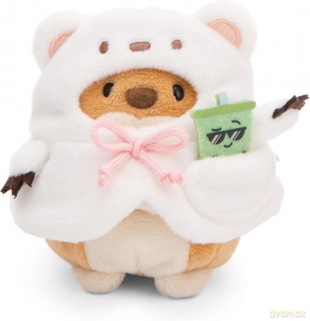 NICI mymochi przytulanka Pies Hiro z kostiumem misia polarnego 8cm z zawieszką