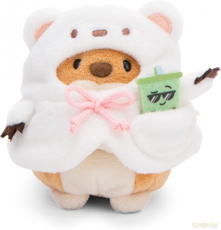 NICI mymochi przytulanka Pies Hiro z kostiumem misia polarnego 8cm z zawieszką