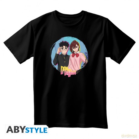 DAN DA DAN - Unisex black Tshirt - Momo & Okarun
