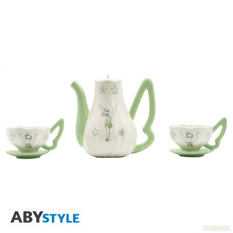 DISNEY - Teapot - with Tinkerbell cups set