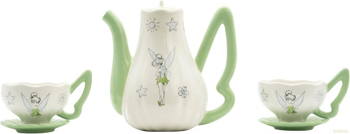 DISNEY - Teapot - with Tinkerbell cups set