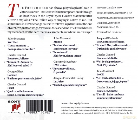 Vittorio Grigolo: The Romantic Hero [CD]
