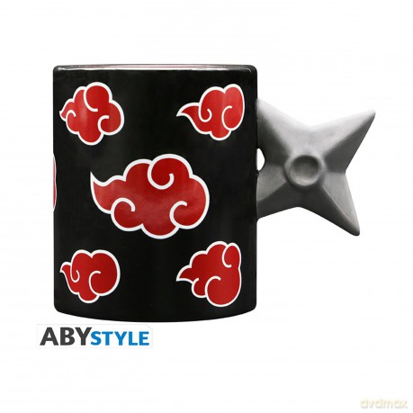 Kubek NARUTO SHIPPUDEN - Mug 3D handle - Shuriken Akatsuki