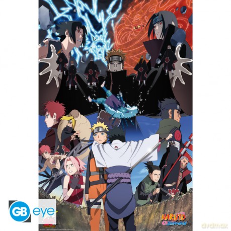 NARUTO SHIPPUDEN - Plakat / Poster Maxi 91.5x61 - Rivals