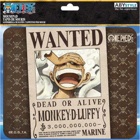 ONE PIECE - Elastyczna podkładka pod myszkę - Wanted Luffy