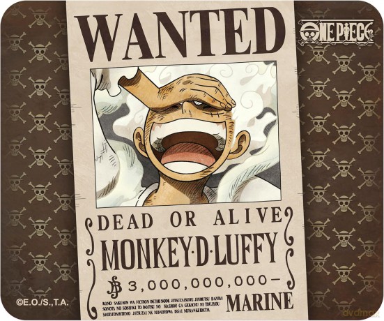 ONE PIECE - Elastyczna podkładka pod myszkę - Wanted Luffy
