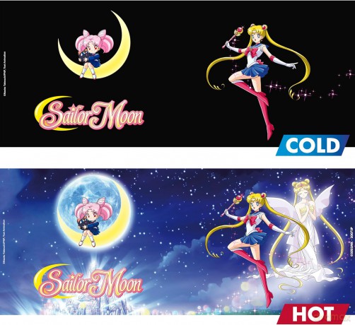 SAILOR MOON - Mug Heat Change- 460ml- Sailor & Chibi- cardboard