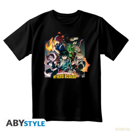 MY HERO ACADEMIA - Unisex black Tshirt - Group