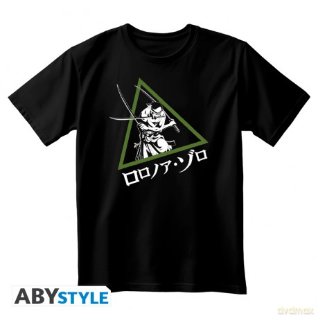 ONE PIECE - Unisex black Tshirt - Roronoa Zoro