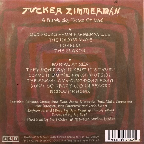 Tucker Zimmerman: Dance Of Love [CD]