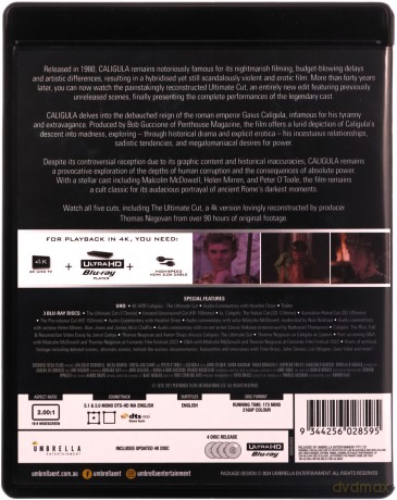 Caligula: The Ultimate Cut [Blu-Ray 4K]+[3xBlu-Ray]