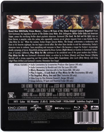 Play Misty for Me (Zagraj dla mnie Misty) [Blu-Ray 4K]+[Blu-Ray]