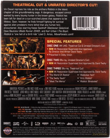 Riddick [Blu-Ray 4K]+[Blu-Ray]
