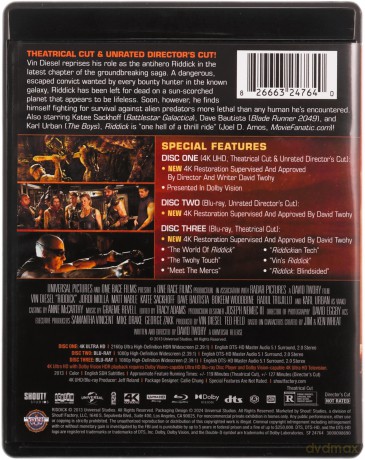 Riddick [Blu-Ray 4K]+[Blu-Ray]