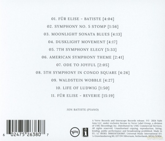 Jon Batiste: Beethoven Blues [CD]