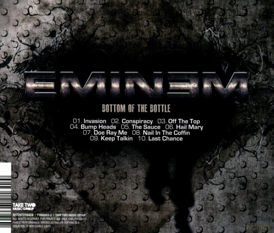 Eminem: Bottom of My Bottle [CD]