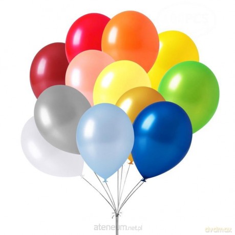 Balony metalik 30cm 10 kolorów 80szt