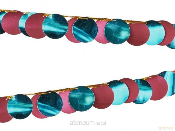 Girlanda metalizowana Kółka 2,2m