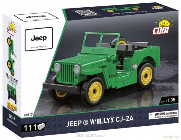 Jeep Willys CJ-2A zielony [KLOCKI]