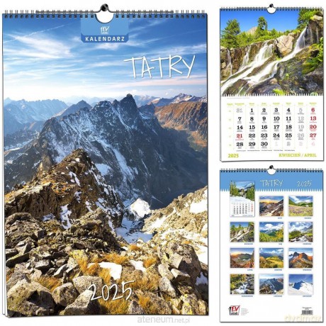Kalendarz 2025 13 Plansz B3 Tatry [KALENDARZ]