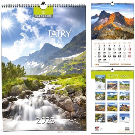 Kalendarz 2025 7 Plansz B3 Tatry [KALENDARZ]