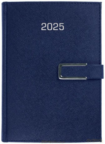 Kalendarz 2025 A5 dzienny Cross metal. zap. granat [KALENDARZ]