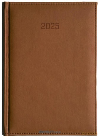 Kalendarz 2025 A5 dzienny Vivella brąz [KALENDARZ]
