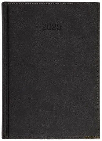 Kalendarz 2025 A5 dzienny Vivella czarny [KALENDARZ]