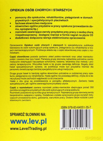 Opiekun osób chorych i starszych. Słownik tematyczny polsko-niemiecki, niemiecko-polski wraz z rozmówkami [KSIĄŻKA]+[2CD]