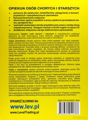 Opiekun osób chorych i starszych. Słownik tematyczny polsko-angielski, angielsko-polski wraz z rozmówkami [KSIĄŻKA]+[2CD]