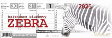 Kalendarz 2025 biurkowy Zebra [KALENDARZ]