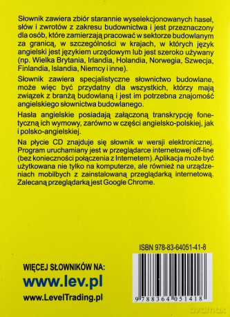 Kieszonkowy slownik budowlany polsko-angielski, angielsko-polski [KSIĄŻKA]+[CD]