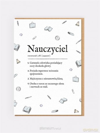Karnet okolicznościowy Nauczyciel