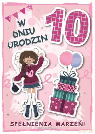 Karnet urodziny 10