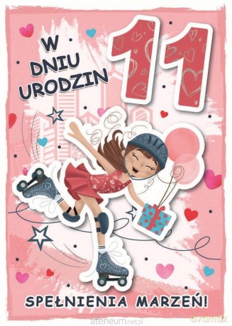 Karnet urodziny 11