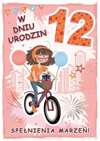 Karnet urodziny 12