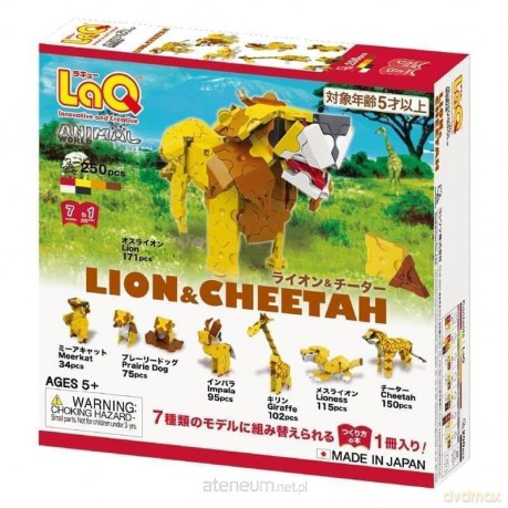 Klocki japońskie LaQ Animal World Lion and Cheetah [KLOCKI]