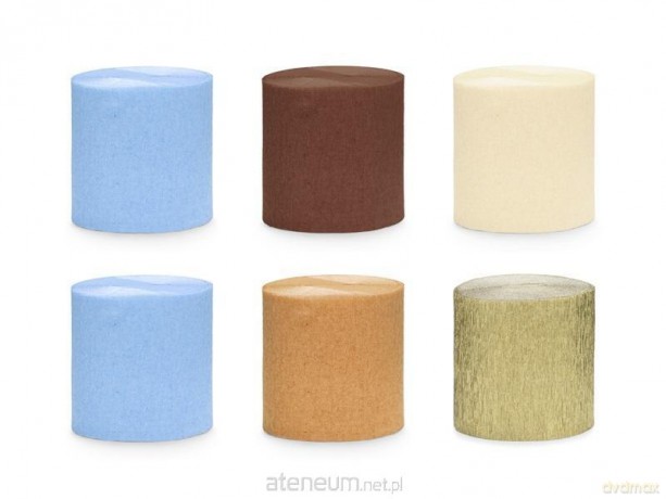Krepa 5cmx10m 6szt MIX