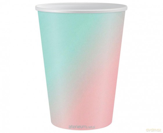 Kubeczki papierowe ombre 266ml 6szt