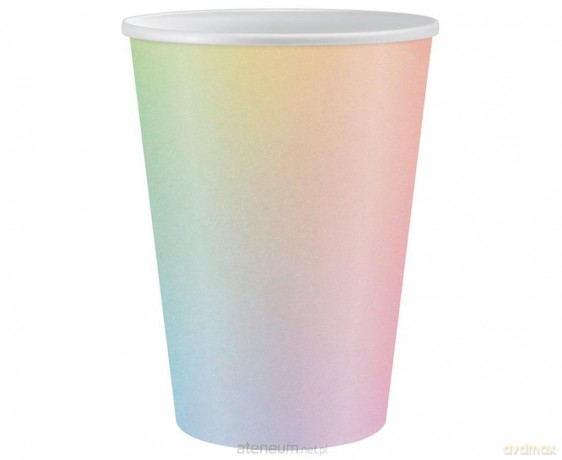 Kubeczki papierowe ombre 266ml 6szt