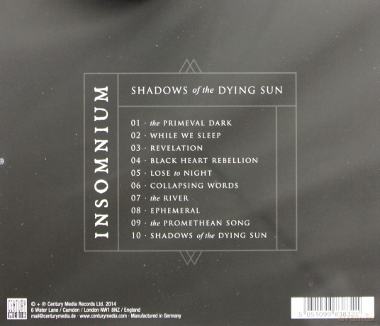 Insomnium: Shadows Of The Dying Sun [CD]