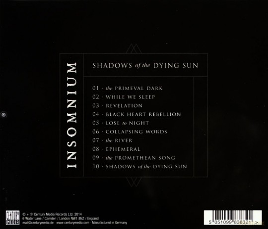 Insomnium: Shadows Of The Dying Sun [CD]