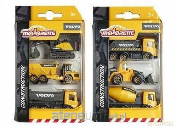 Majorette Pojazdy Volvo 3 szt mix