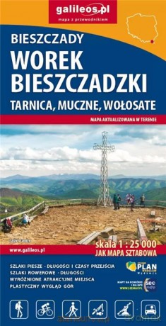 Mapa tur. - Worek Bieszczadzki, Tarnica...