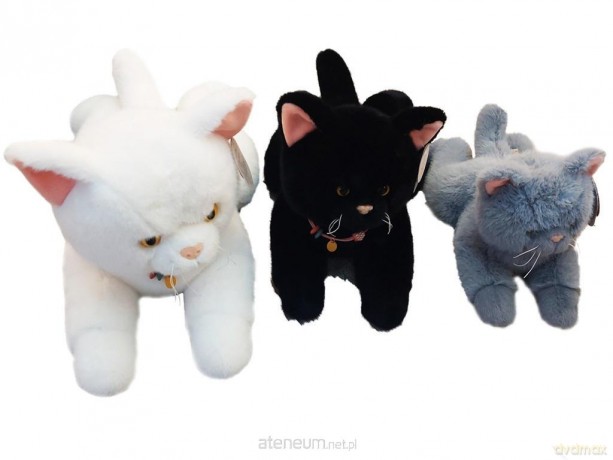 Maskotka Kot 35cm leżący mix