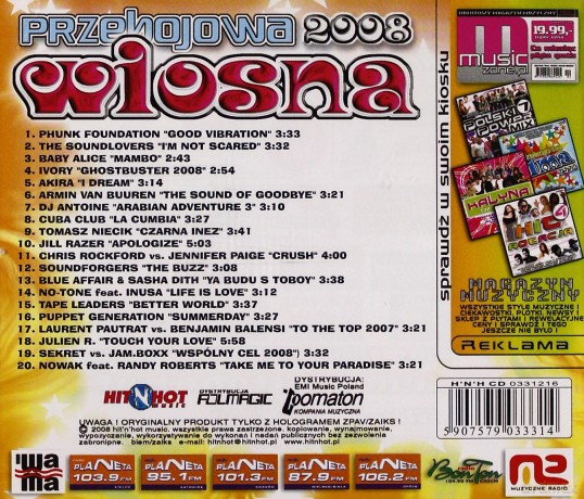 Przebojowa Wiosna 2008 [CD]