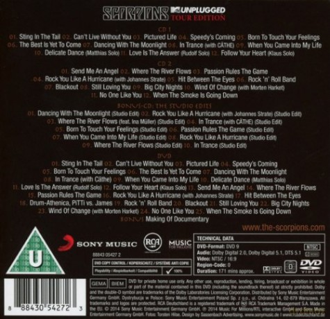 Scorpions: MTV Unplugged (Limited Tour Edition) [3CD]+[DVD]