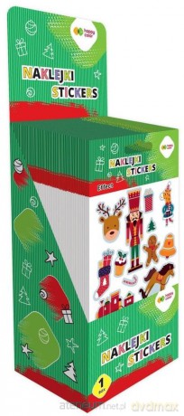 Naklejki 3D Xmas 10x20cm (50szt)
